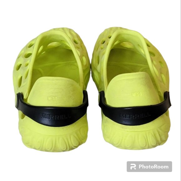 Merrell Hydro Moc Water HI VIZ Slip On Shoe Clog Sz 6/7 Flawed - Picture 12 of 13